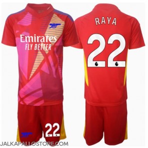 Arsenal David Raya #22 Maalivahti Vieraspaita Lapsille 2024-25 Lyhythihainen (+ shortsit)